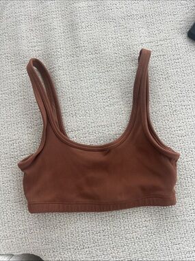 Aritzia tna Ribbed Scoop Bralette - Brown